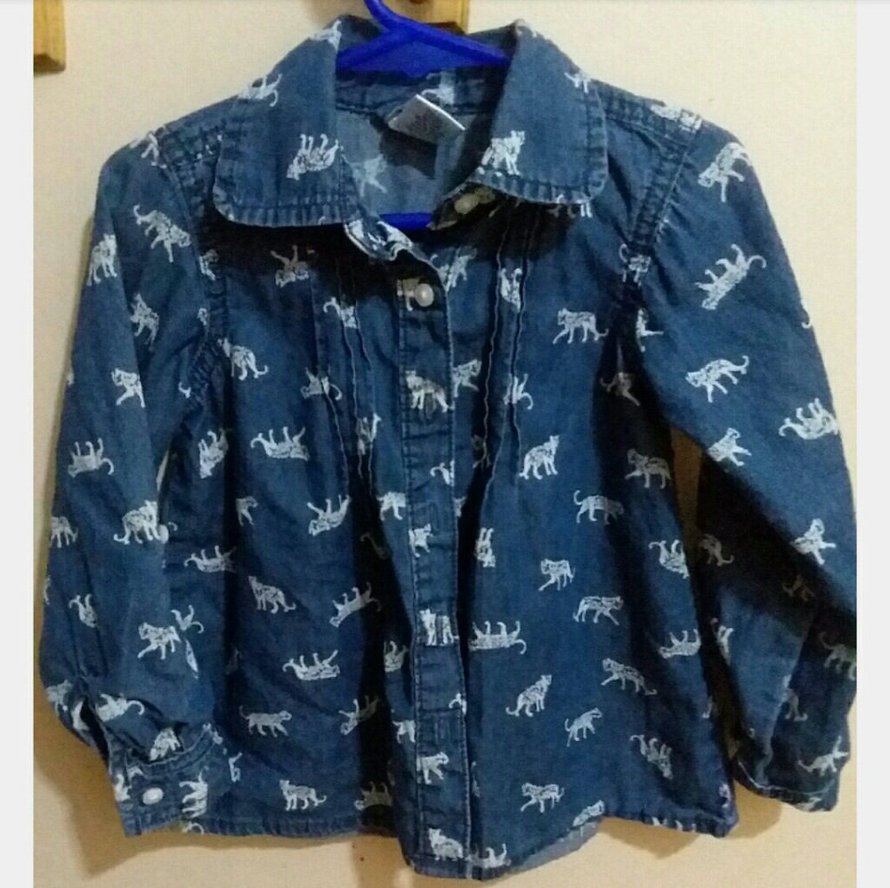 Girls button up